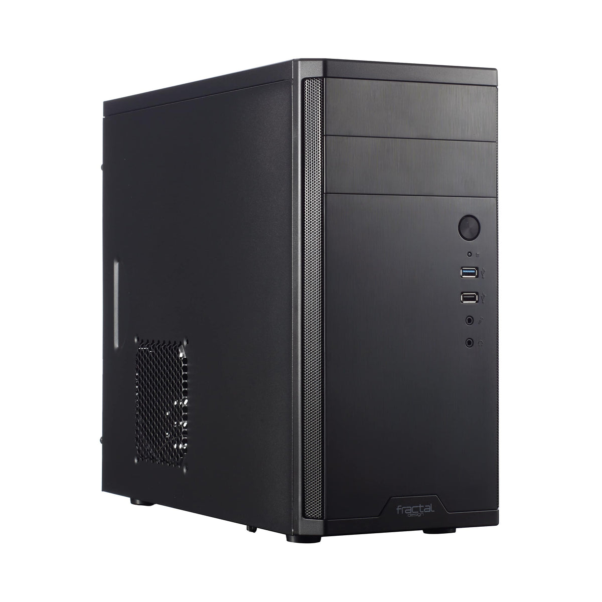 Fractal Design - Core 1100, Black, Micro ATX, Mini Tower PC Case - Black