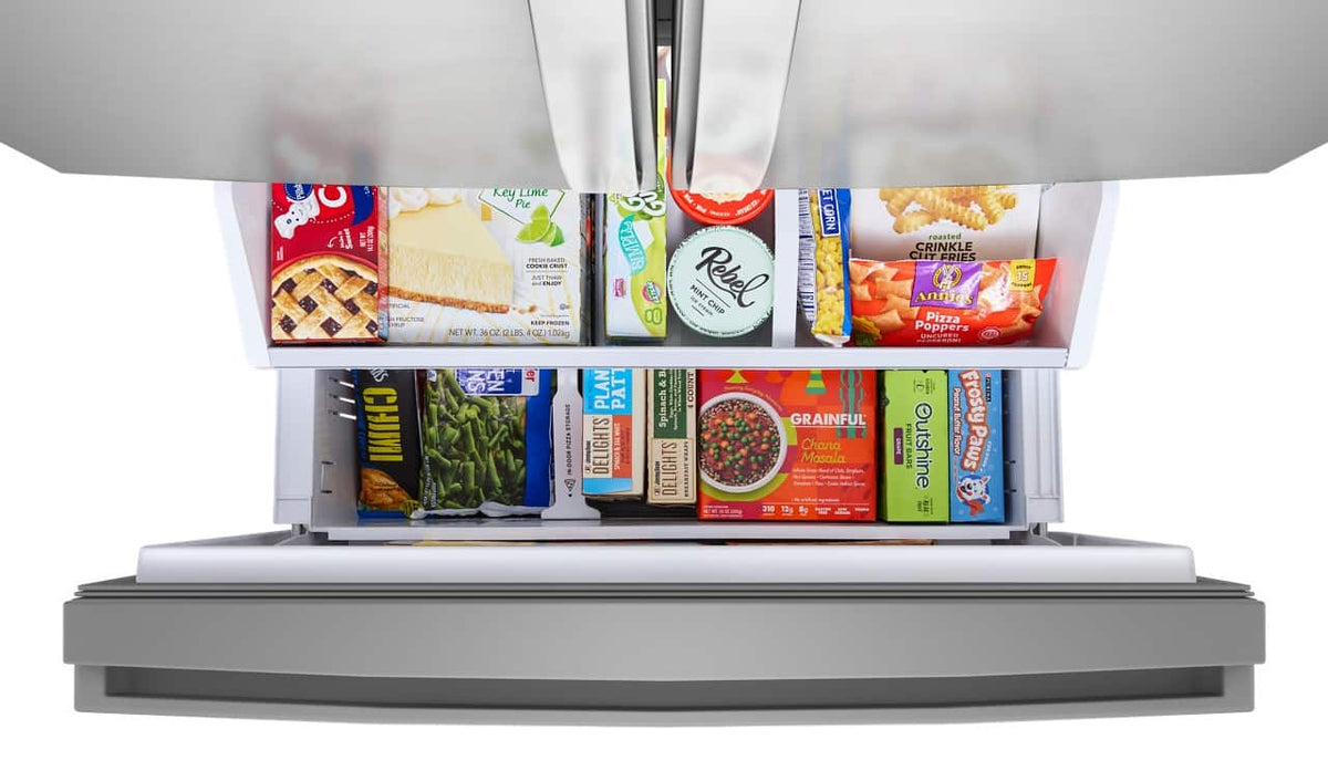 Whirlpool - 36 in. Wide 23 cu. ft. French Door Refrigerator with Dual Ice Makers - Fingerprint-Resistant Stainless Finish