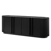 Mueble para TV con puerta de estilo tambor estriado