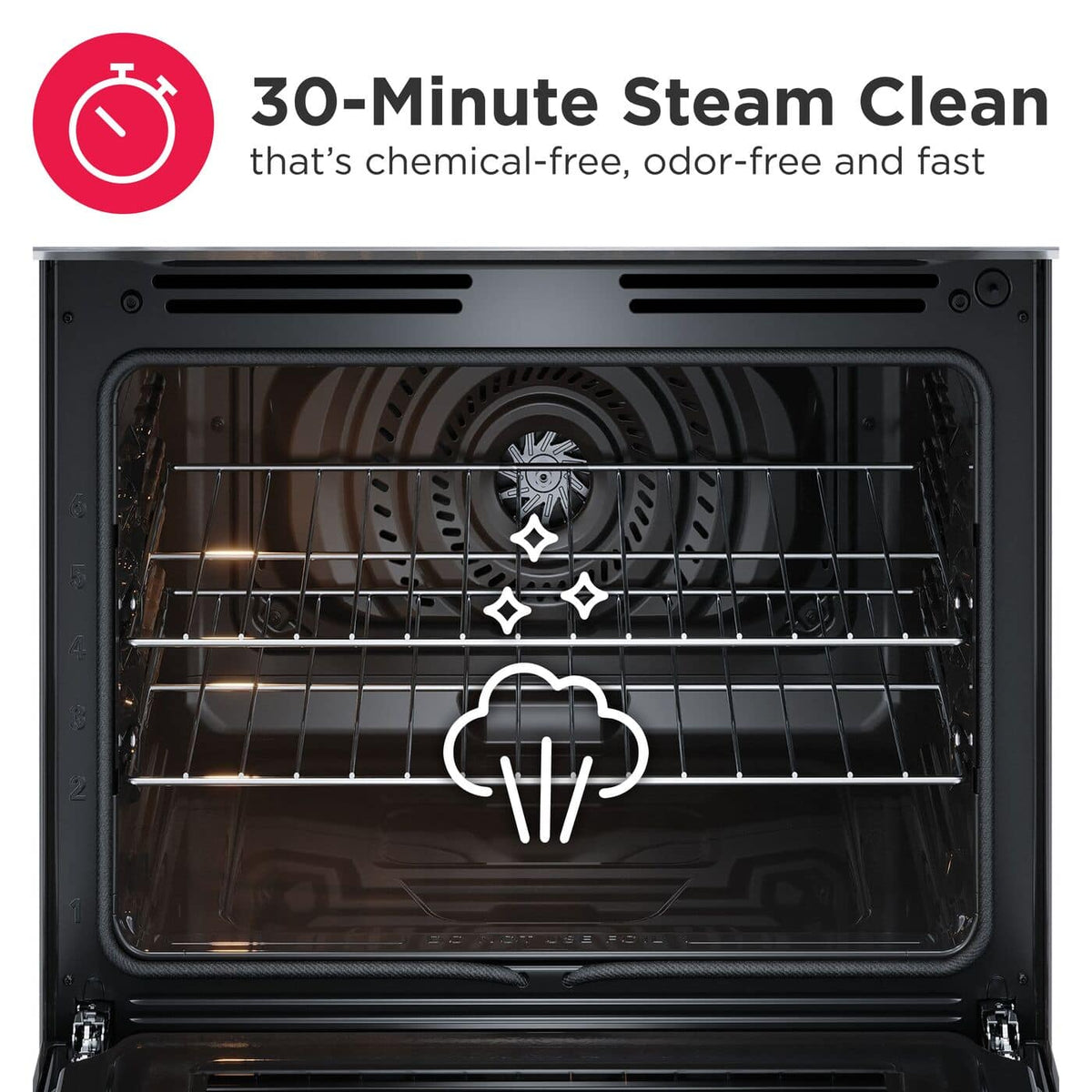 Frigidaire - 30 in. Wide 5 elements 5.3 Cu ft. Slide In Electric Range with Air Fry and Steam Clean - Stainless Steel