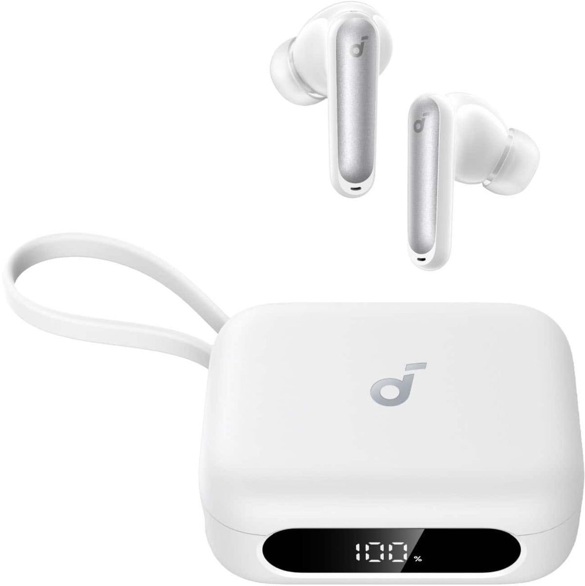 Soundcore - by Anker P41i Bluetooth Wireless In Ear Earbuds with Portable USB-C 3,000mAh Phone Charger - White