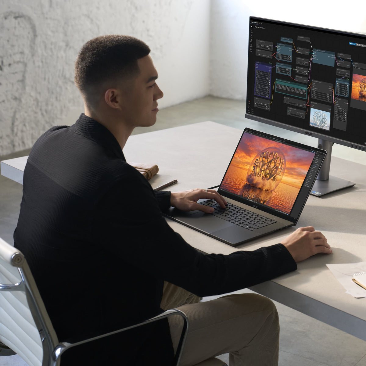 ASUS - ProArt P16 16" 4K OLED Touchscreen Laptop - NVIDIA RTX Spark N1X (2026) - 24GB Memory - 512GB Storage - Copilot+ PC - Nano Black