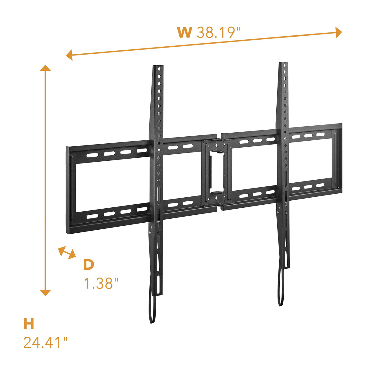 Insignia™ - Extra Large Fixed TV Wall Mount for Most 50"–116" TVs, Up to 230 lbs - Black