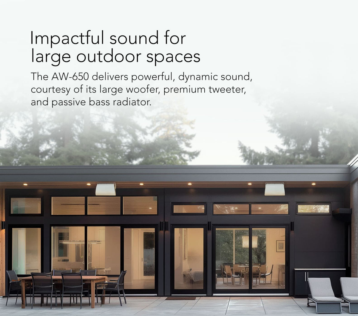 Definitive Technology - Dymension 6.5" 2-Way Outdoor Wall Mount Speakers Pair - White