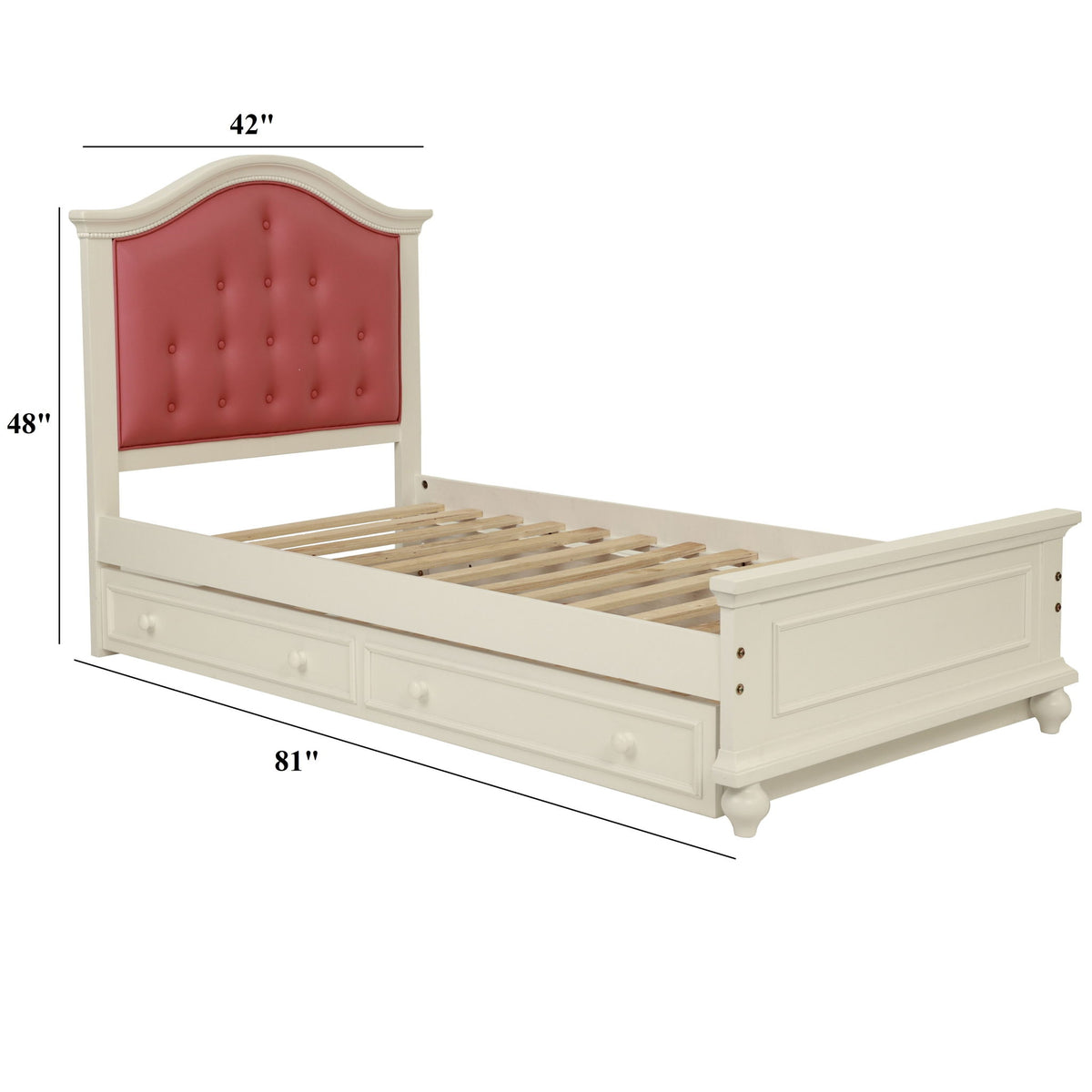 Cama de estilo contemporáneo con nido