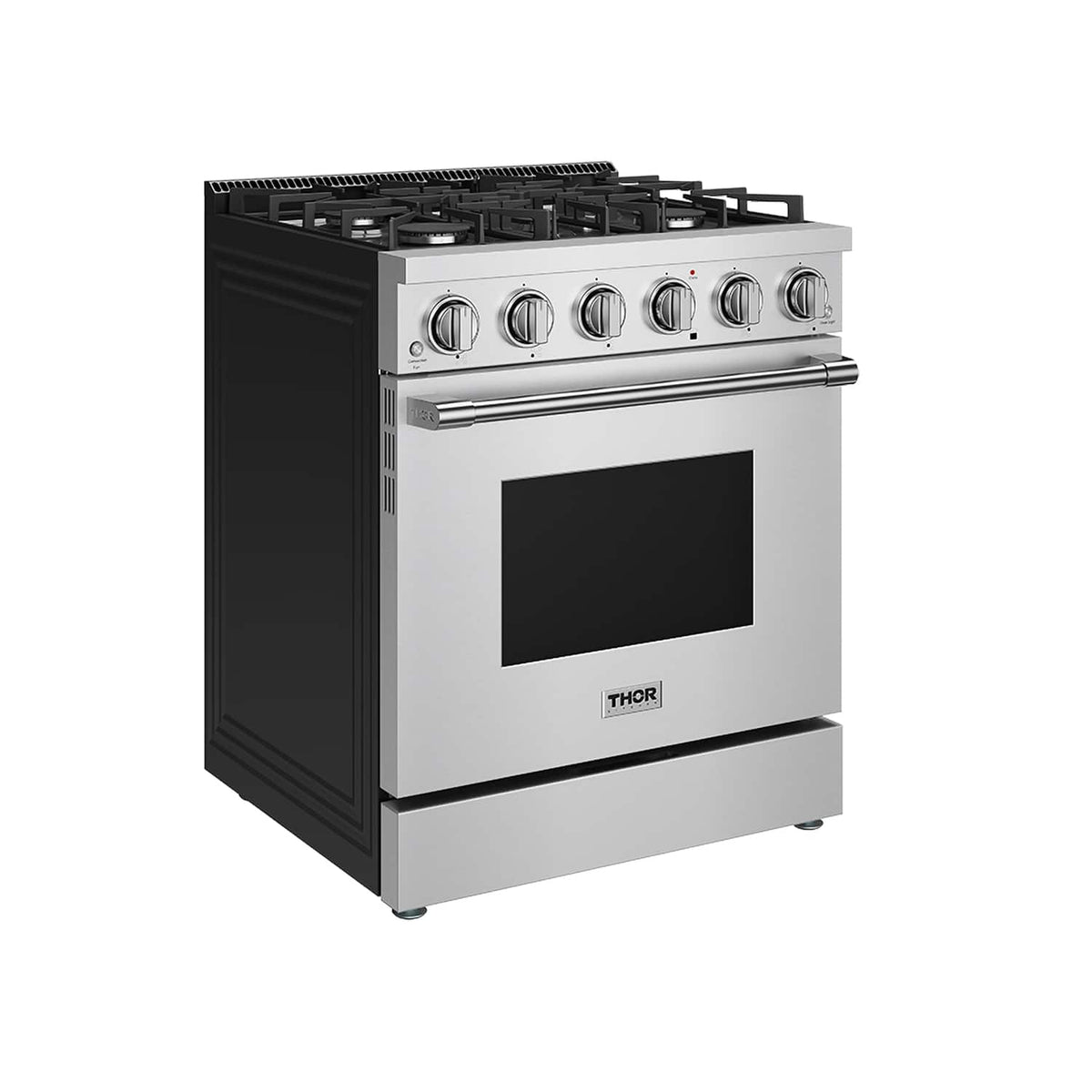 Thor Kitchen - 30 in. Wide 5 Burner 5.0 Cu Ft. Professional Freestanding Gas Range - Stainless Steel