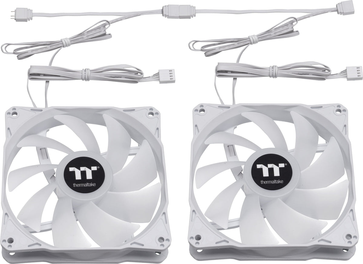 Thermaltake - LE120 ARGB Sync 120mm PWM Computer Case Cooling Fan (3-Pack) - Snow