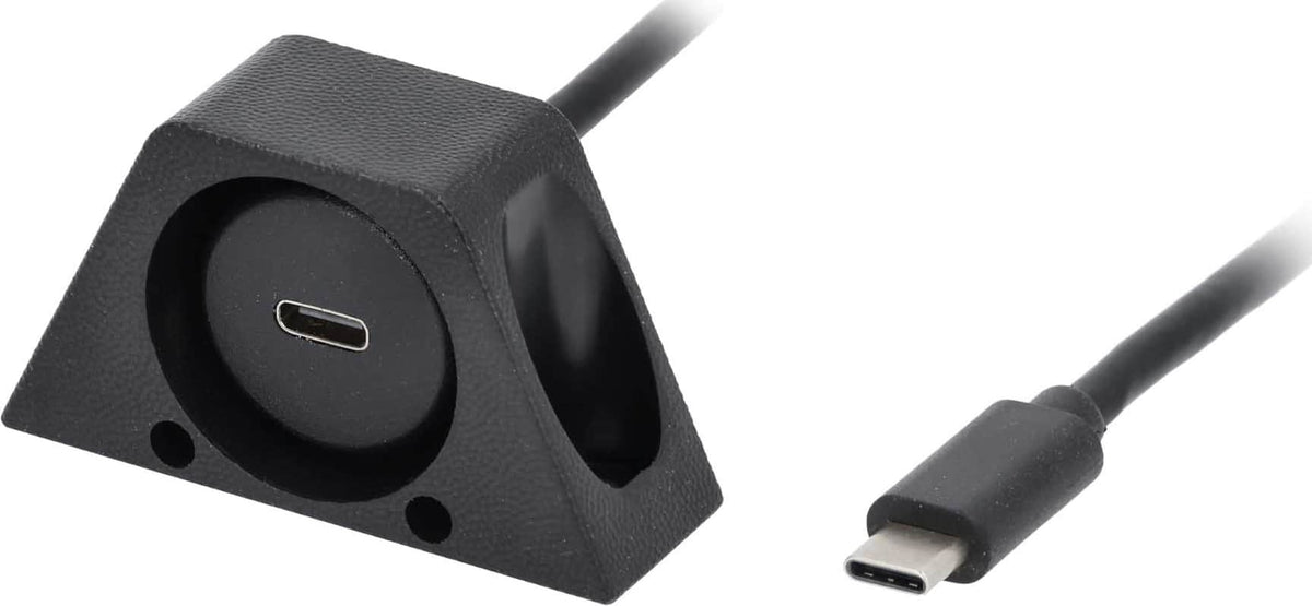 Metra - 1' Male USB 4.0 Type-C to Female USB 4.0 Type-C Extension Cable - Black