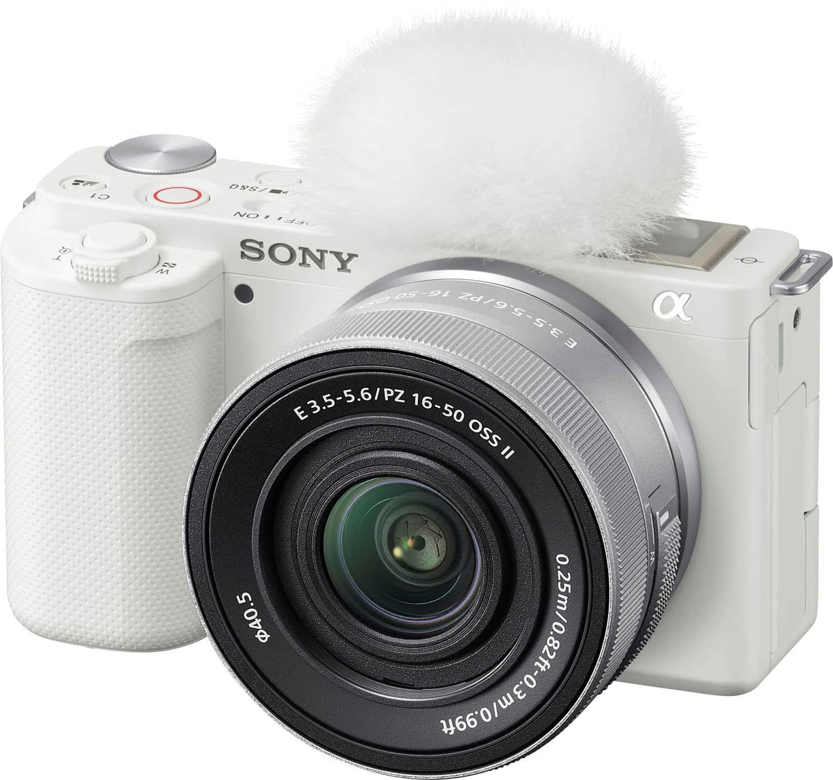 Sony - Alpha ZVE10: APS-C Content Creators’ Camera - White