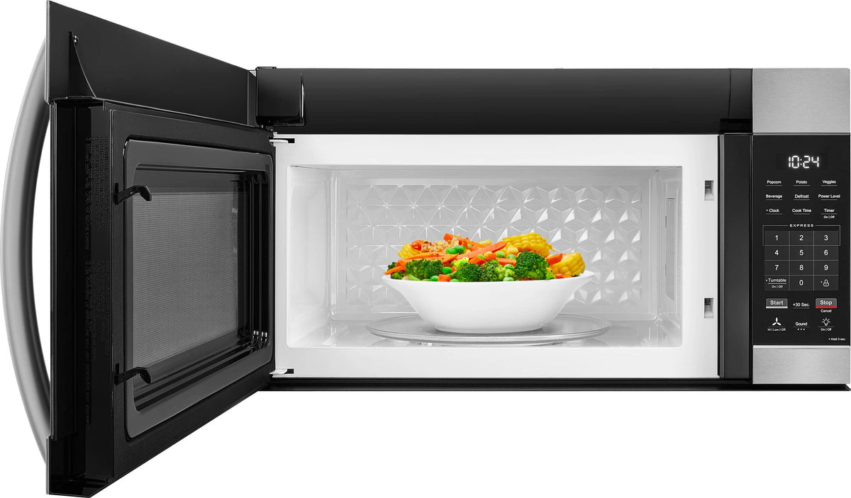 Insignia™ - 1.7 Cu. Ft. Over-the-Range Microwave with 2-Stage Cooking - Stainless Steel