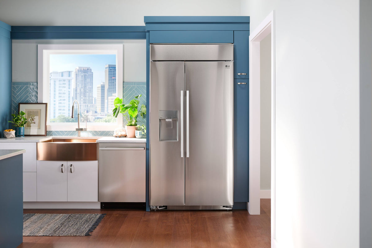 LG - STUDIO 24-in Top Control Smart Built-In Stainless Steel Tub Panel Ready Dishwasher with 3rd Rack, QuadWash, 45dBA - Gray