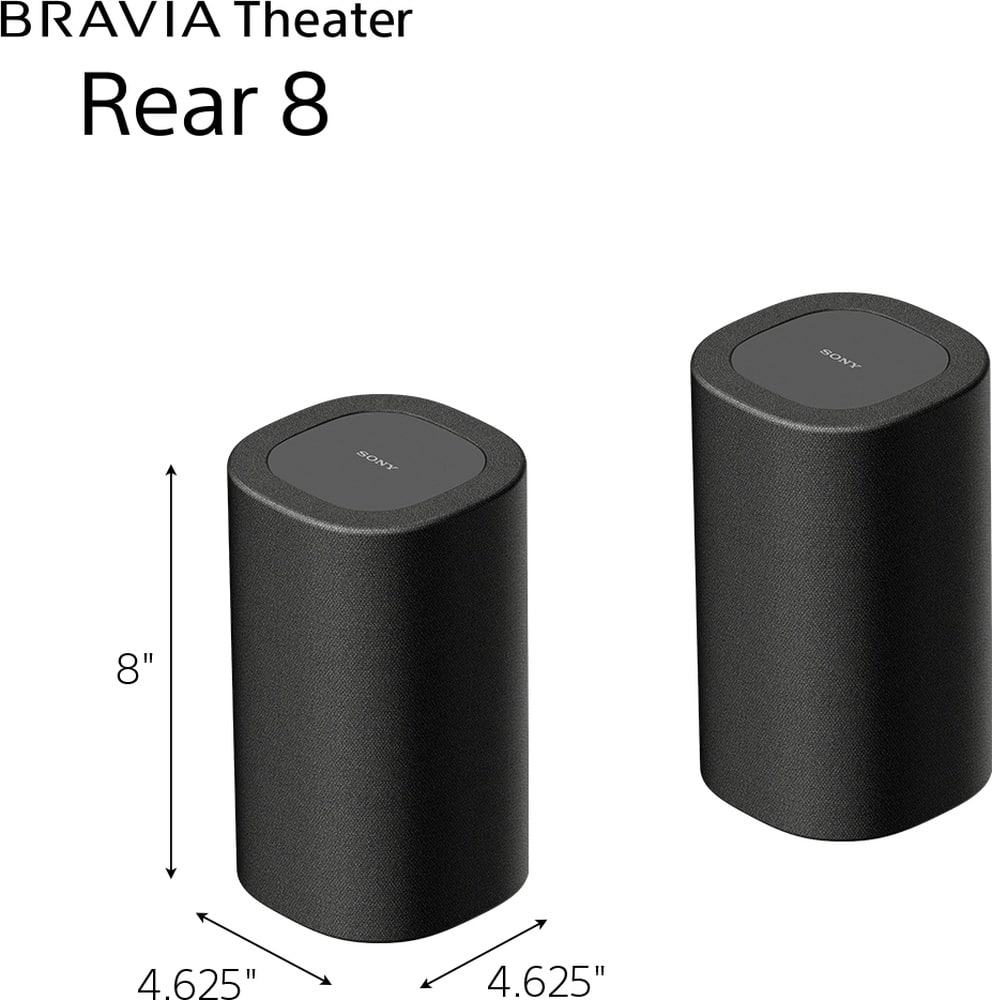 Sony - BRAVIA Theater Rear 8 wireless rear speakers 2025 - Black