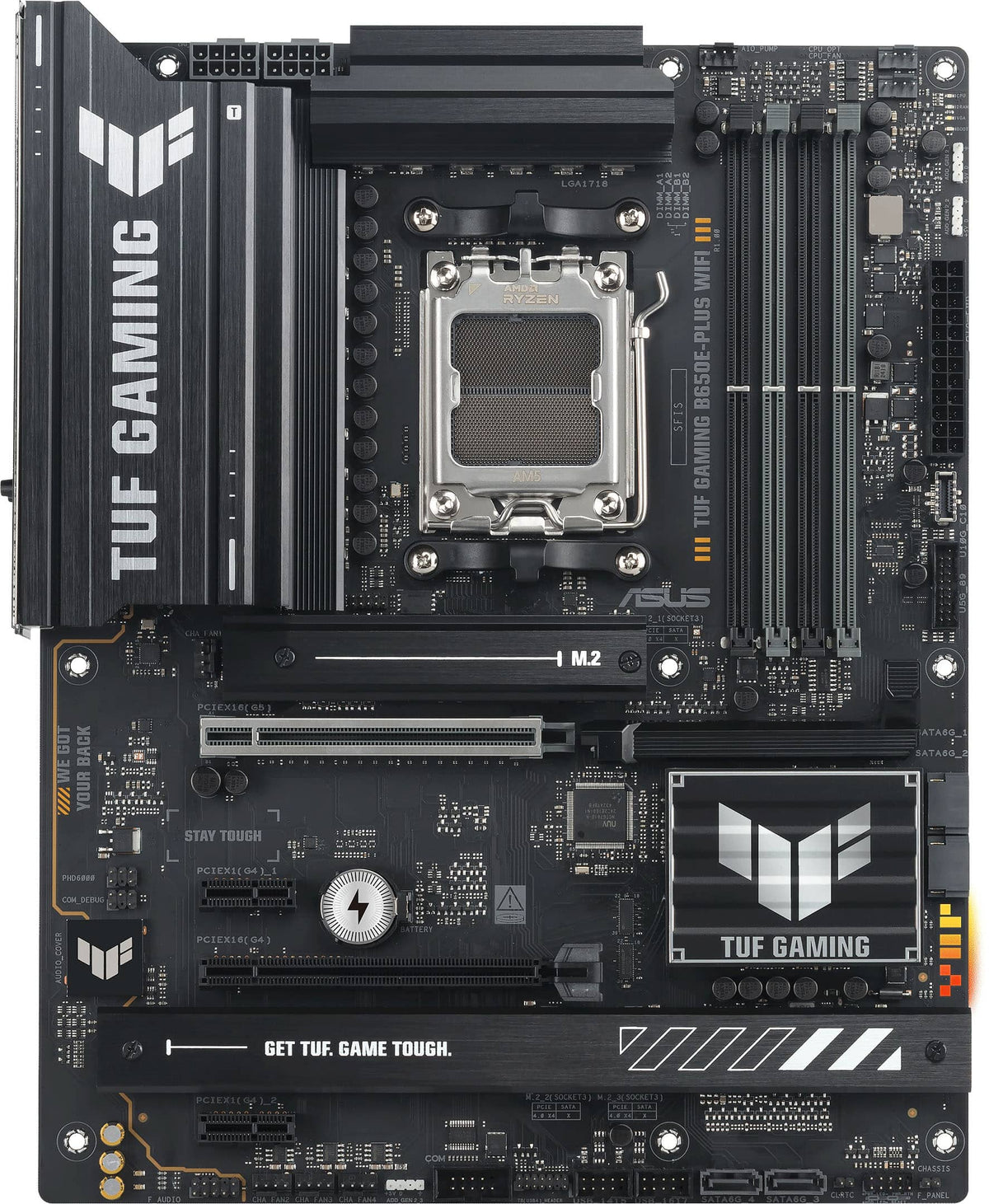 ASUS - TUF GAMING B650E-PLUS WIFI (Socket AM5) AMD B650 ATX DDR5 Wi-Fi 7 Motherboard - Black