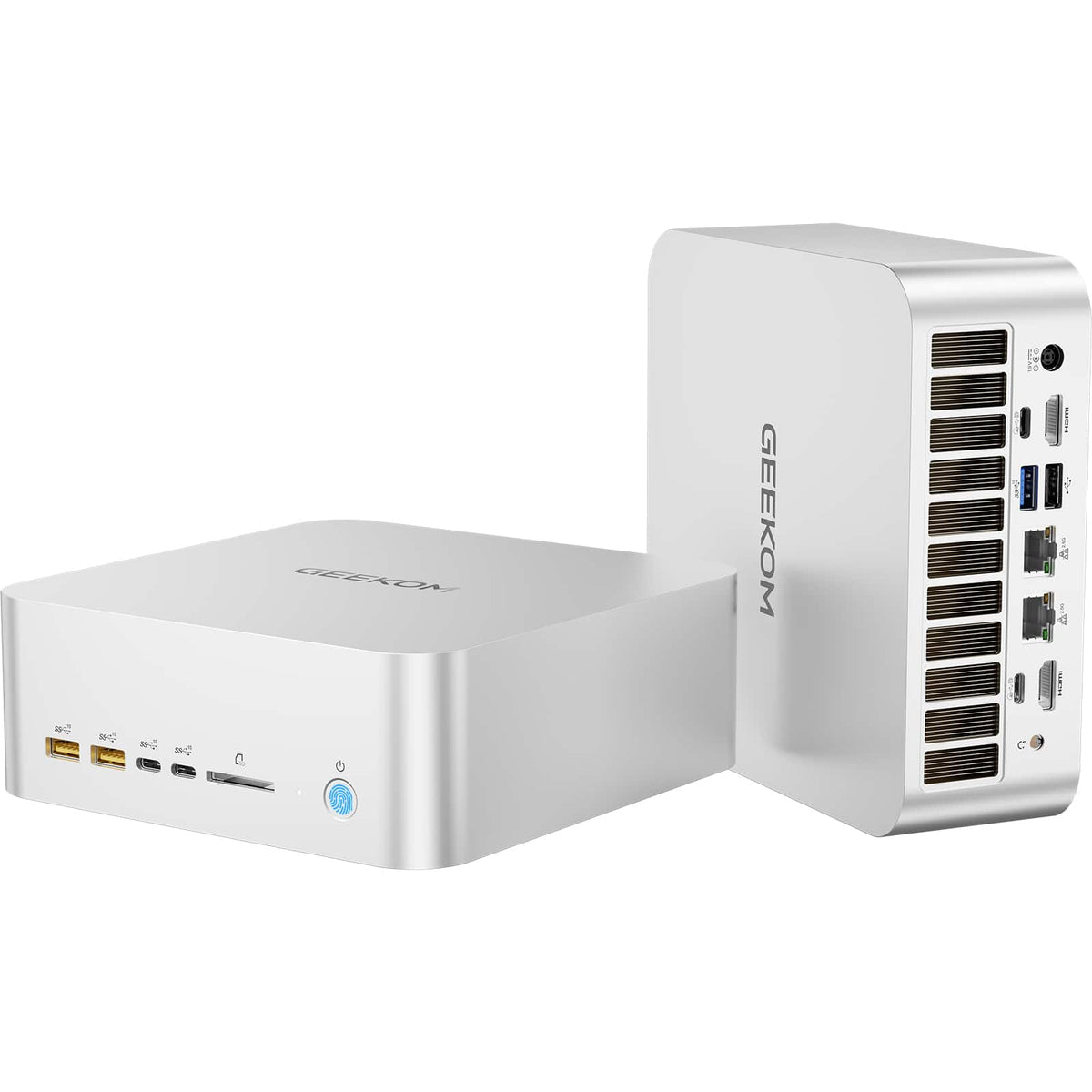 GEEKOM - A9 Mega mini pc AMD Ryzen™ AI Max+ 388 processor, Radeon™ 8060S Graphics,64GB Quad-Channel RAM & Up to 2TB SSD - Silver