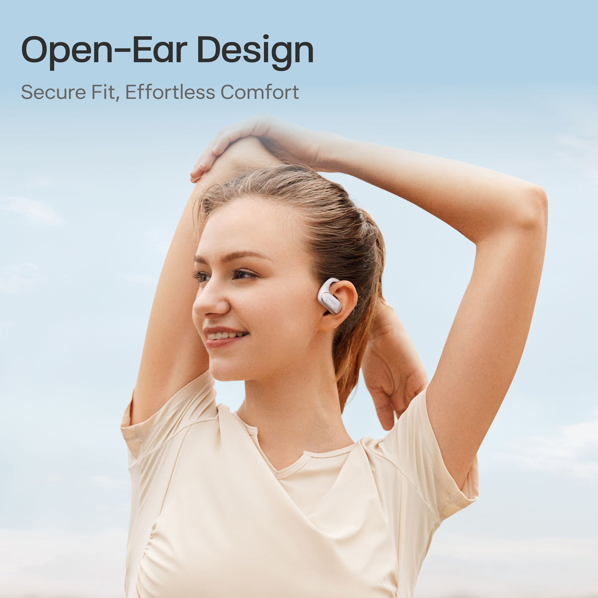 Shokz - OpenFit Air Open-Ear True Wireless Earbuds - White