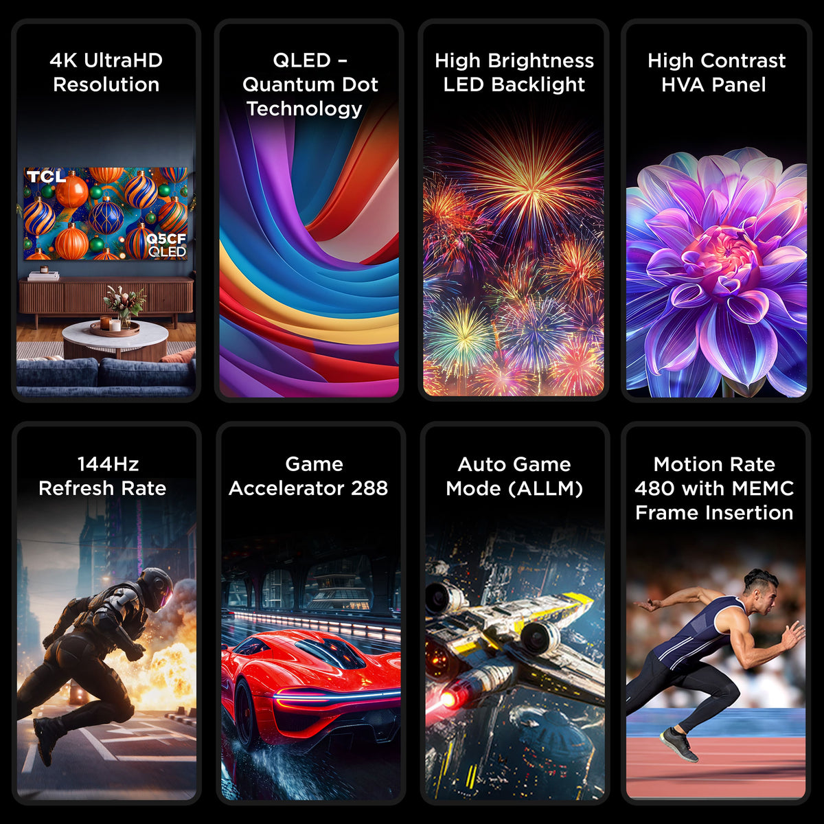 TCL - 98" Q5CF Series 4K UHD HDR QLED Smart TV with Fire TV (2026)