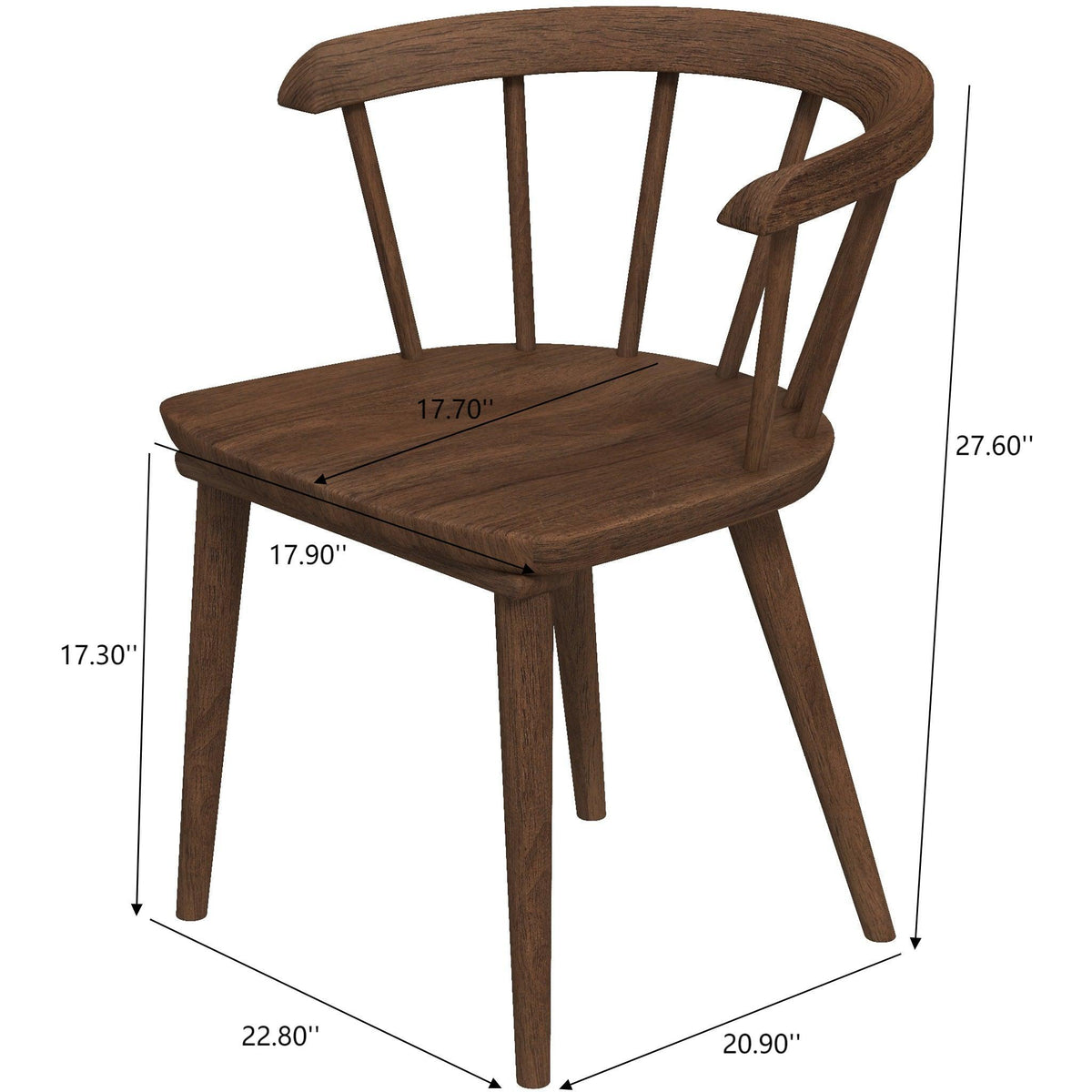 Kingsley - Dining Chair (Set of 2) - Brown