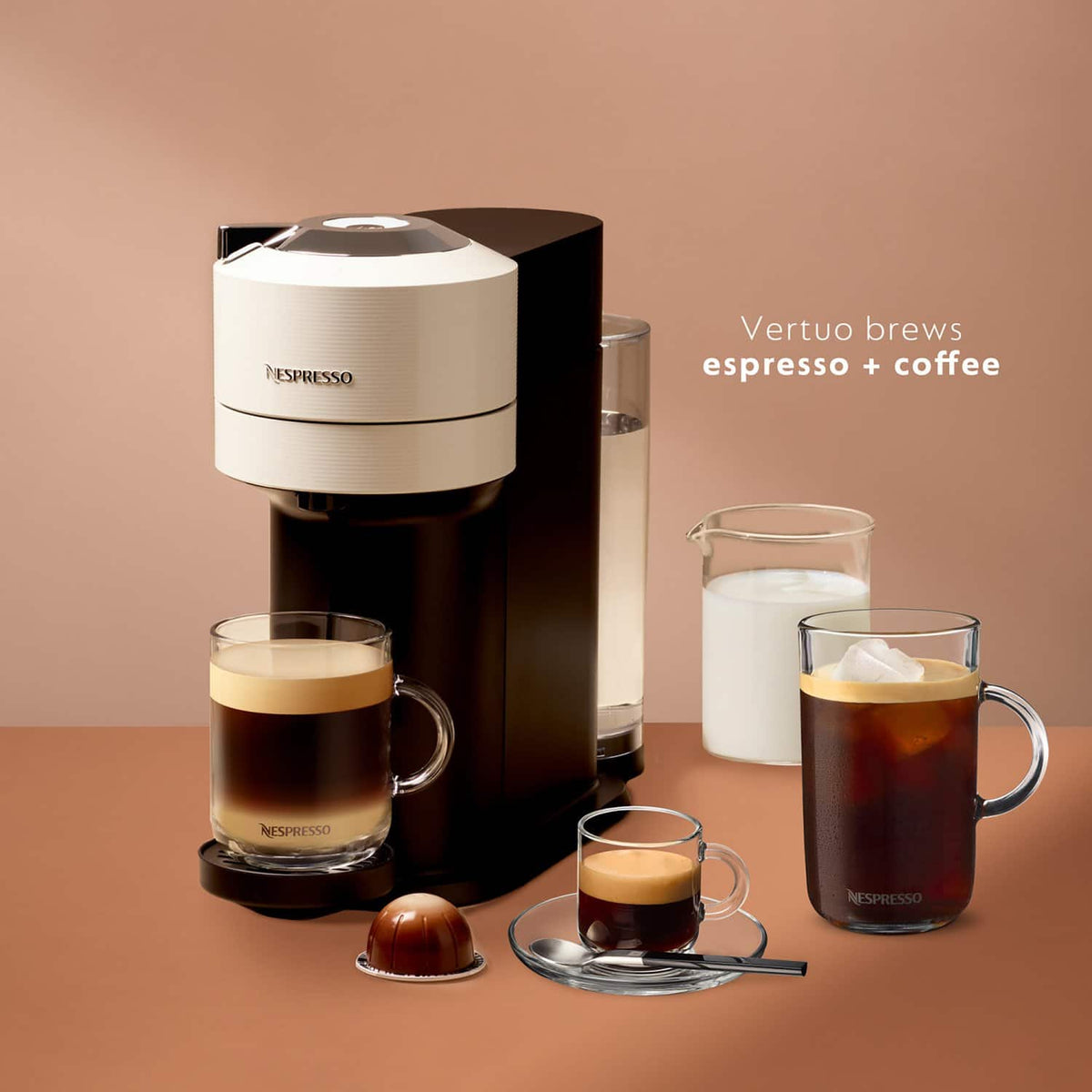 Nespresso - Vertuo Next Premium Coffee and Espresso Maker - White
