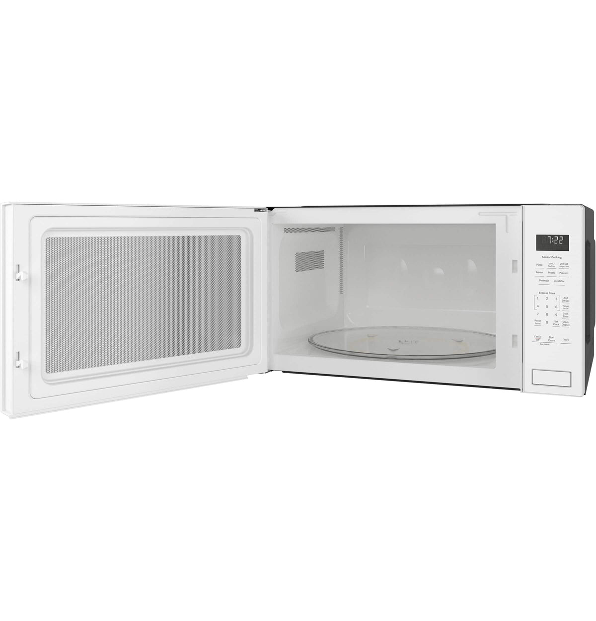 GE Profile - 2.2 Cu. Ft. Built-In Microwave with Sensor Cooking and Glass Touch Controls - White