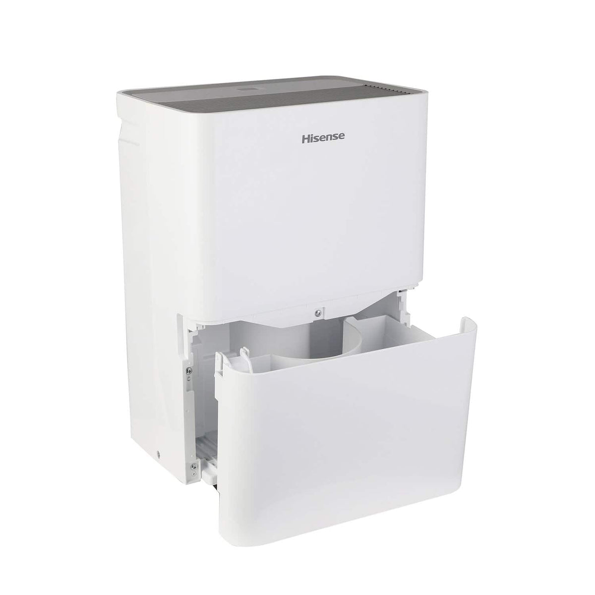 Hisense - 35 Pint 3000 Sq. Ft. 8 quarts Bucket Capacity Compact Dehumidifier with Slide-Out Bucket - White