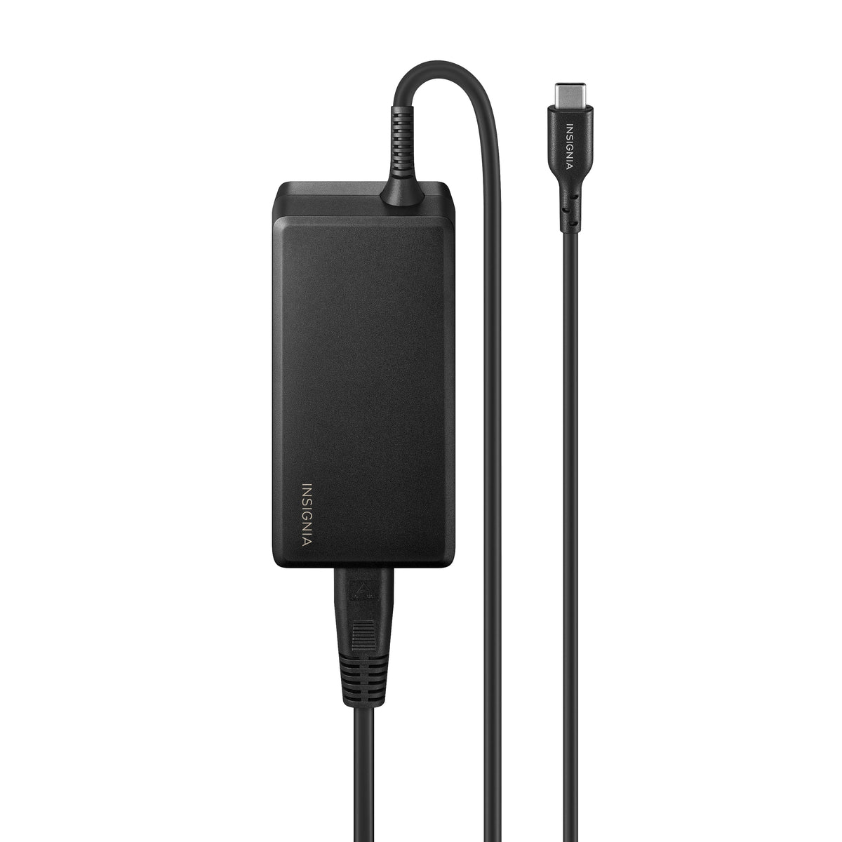 Insignia™ - 100W 8 ft. Laptop Power Adapter for USB-C Devices - Black