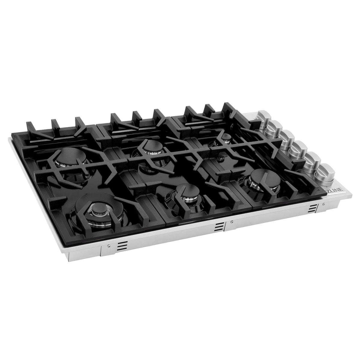 ZLINE - 36 in. Wide 6 Burner Gas Cooktop withPorcelain Top (RC36-PBT) - Black