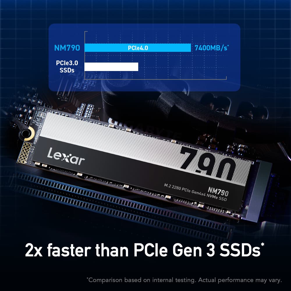 1TB Lexar NM790 M.2 2280 PCle Gen4x4 NVMe SSD