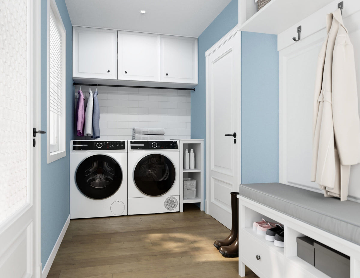 Bosch - 500 Series 2.4 Cu. Ft. High-Efficiency Stackable Smart Front Load Washer with 4D Wash System - White