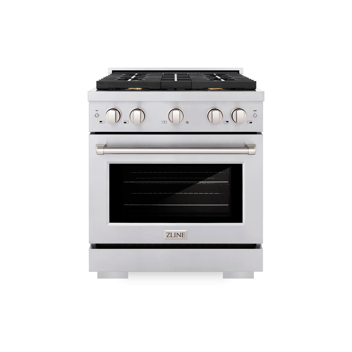 ZLINE - 30 in. Wide 4 Burner Paramount Gas Range with Convection Oven (SGR-BR-30) - Stainless Steel