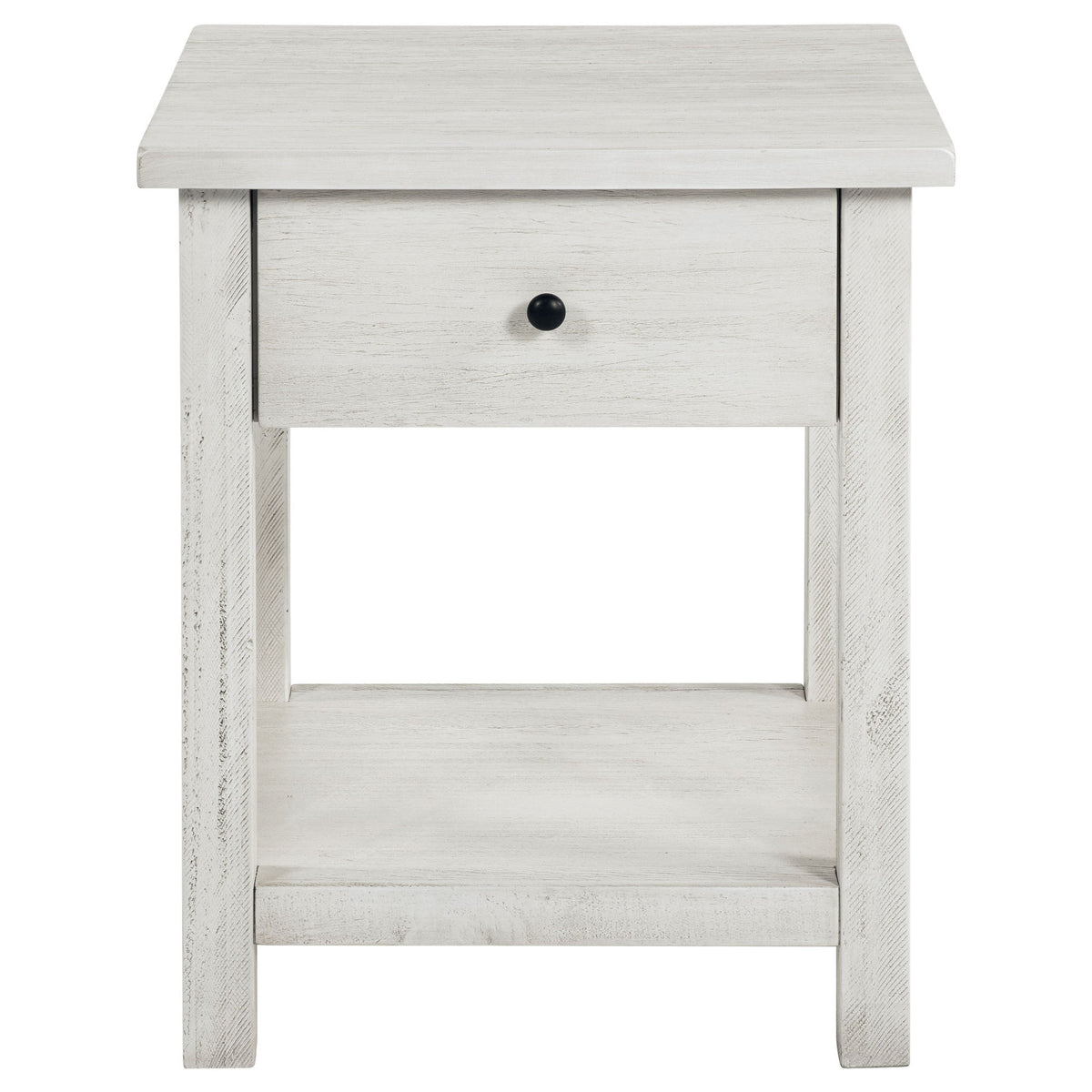 Castleton - Mesa Auxiliar de Madera con 1 Cajón y Estante