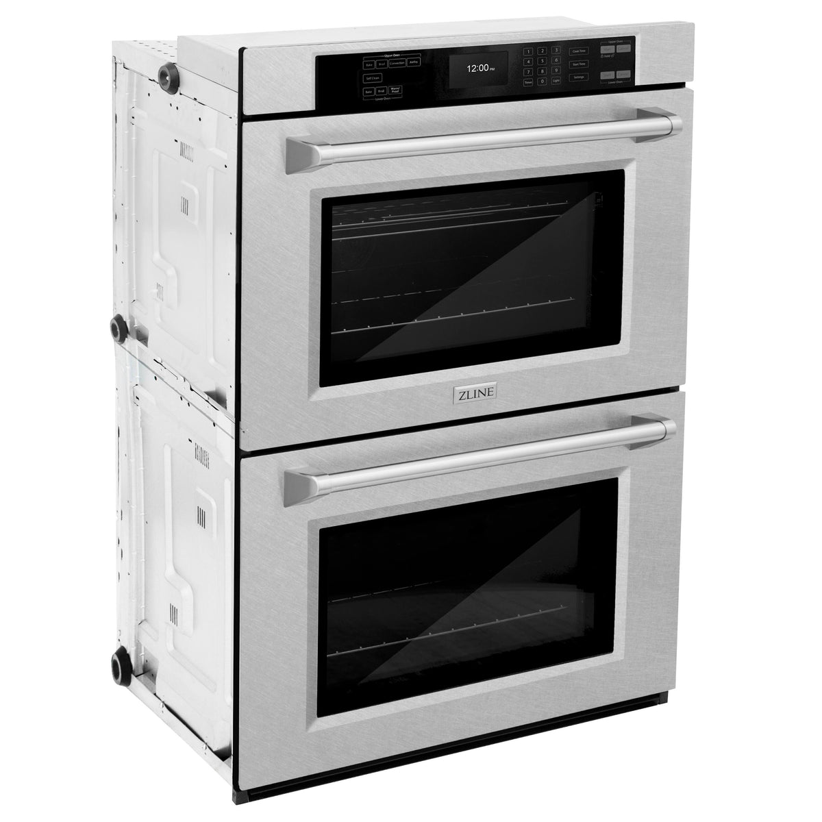 ZLINE - 30 in. True Convection Double Wall Oven w/ Air Fry - Satin Stainless Steel