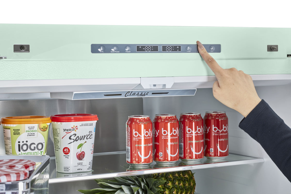 Unique Appliances - 36 in. Wide Classic Retro 36-inch 21 cu.ft. Counter Depth French Door Refrigerator - Summer Mint Green