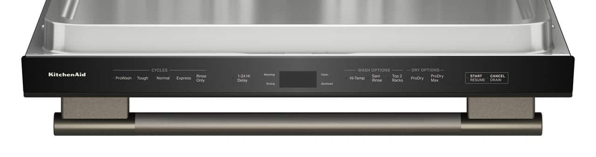 KitchenAid - 24 inch Top Control Built-In Dishwasher with 360 Max Jets Third Rack and ProDry System, 44 dBA - Black Ore