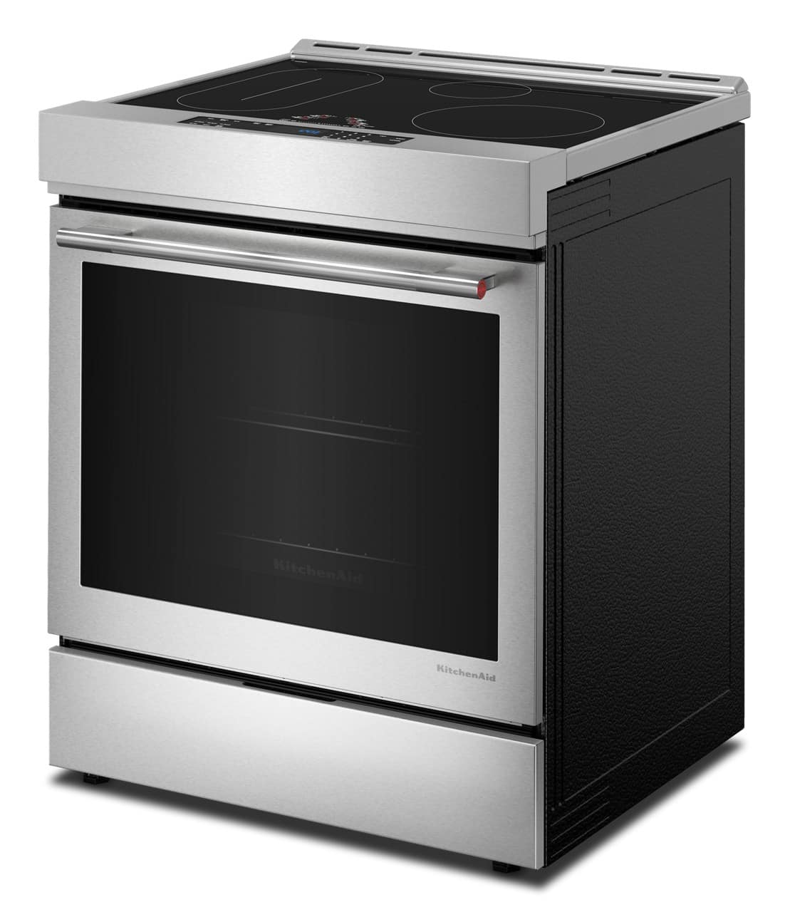 KitchenAid - 30-Inch 4-Element Induction Slide-In Convection Range with Air Fry - PrintShield Stainless Finish