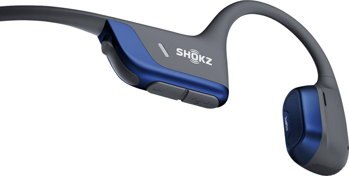 Shokz - OpenRun Pro 2 Mini Wireless Bone Conduction Open-Ear Bluetooth Sports Headphones - Steel Blue