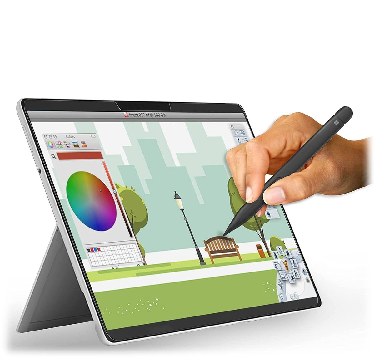 SaharaCase - Tempered Glass Screen Protector for Microsoft Surface Pro X and Surface Pro 8 - Clear