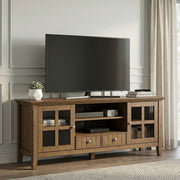 Acadian - TV Media Stand - Rustic Natural Aged Brown