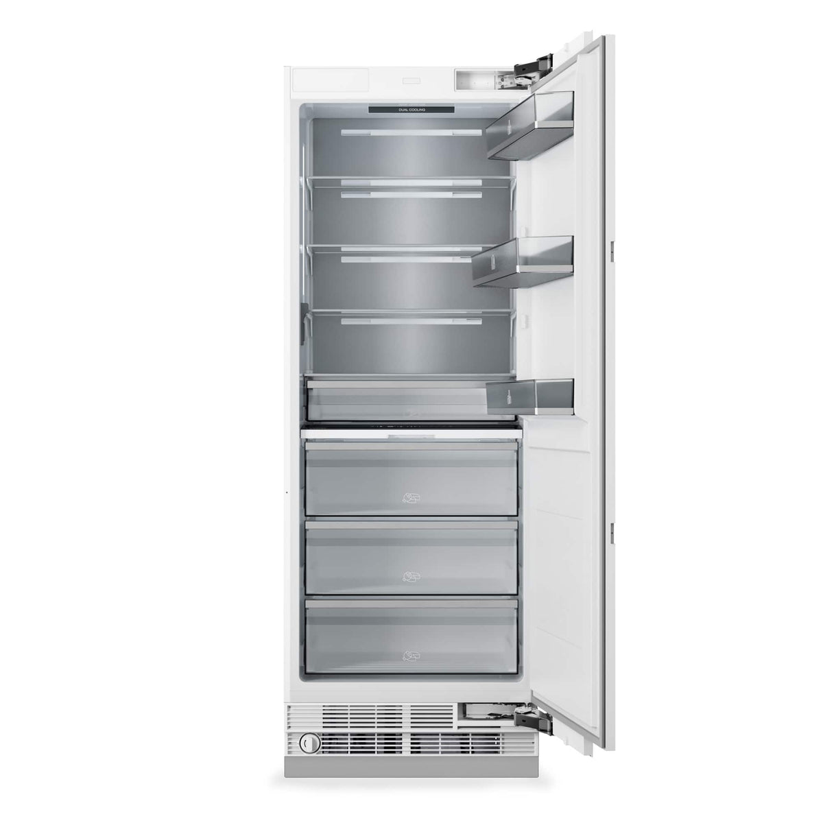 Thor Kitchen - 30 in. Wide 16.6-Cu. Ft. Built In Column Refrigerator - Custom Panel Ready - White