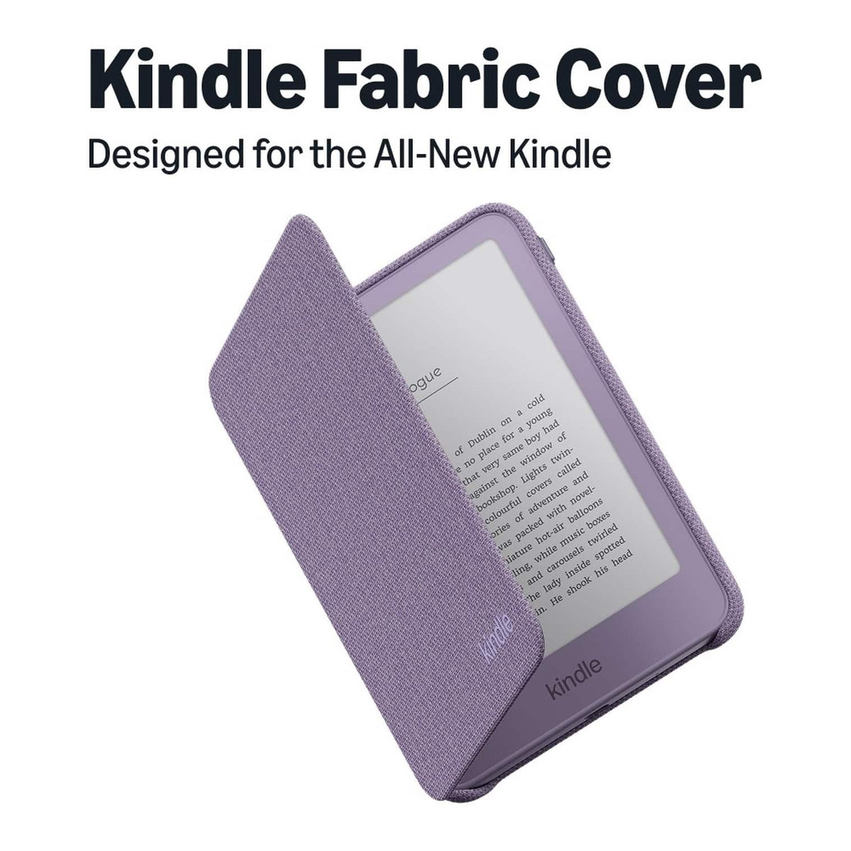 All-New Amazon Kindle Cover — Thin & Lightweight, Foldable Protective Case — Knit Fabric - Ube