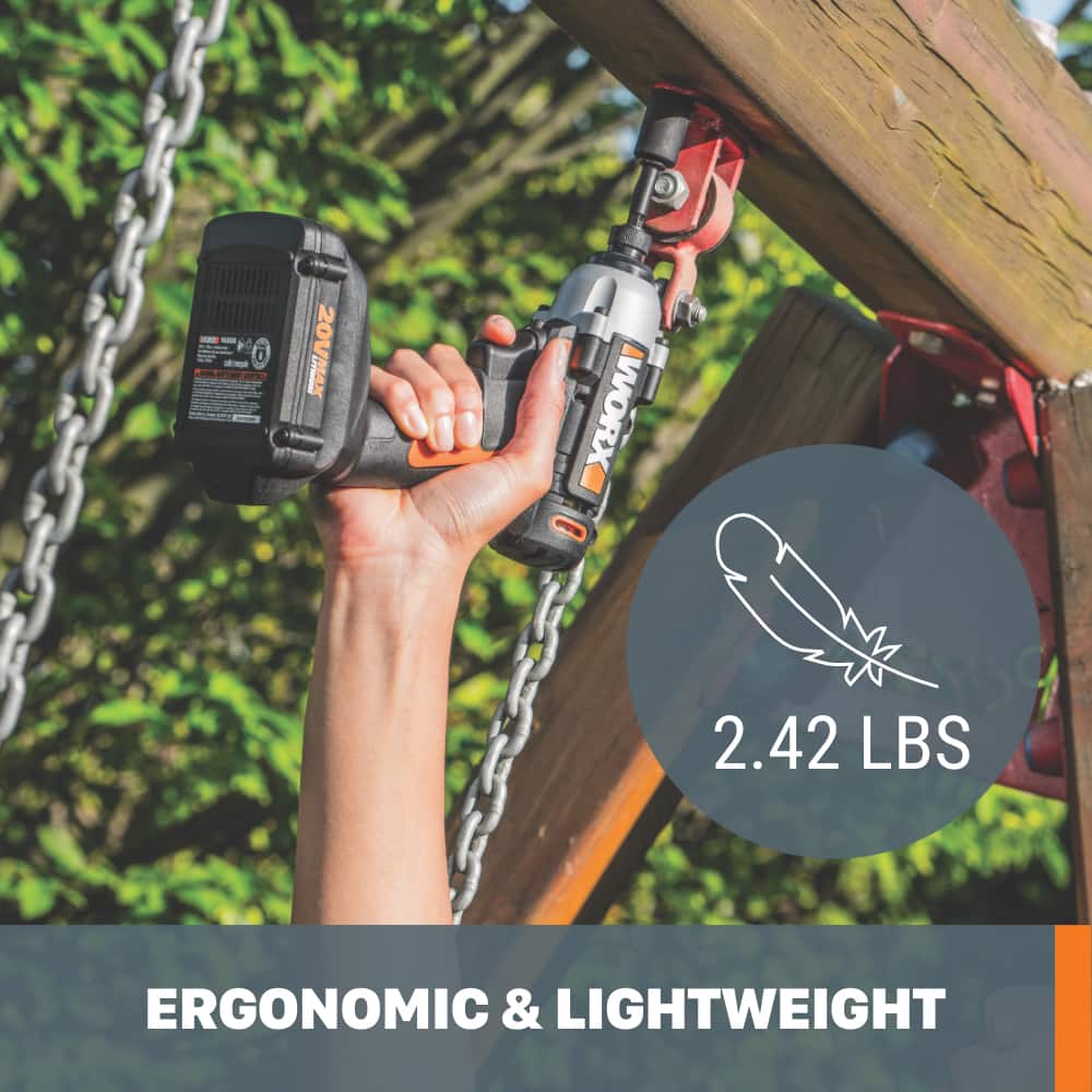 WORX - WX291L 20V PowerShare Cordless Impact Driver - Black