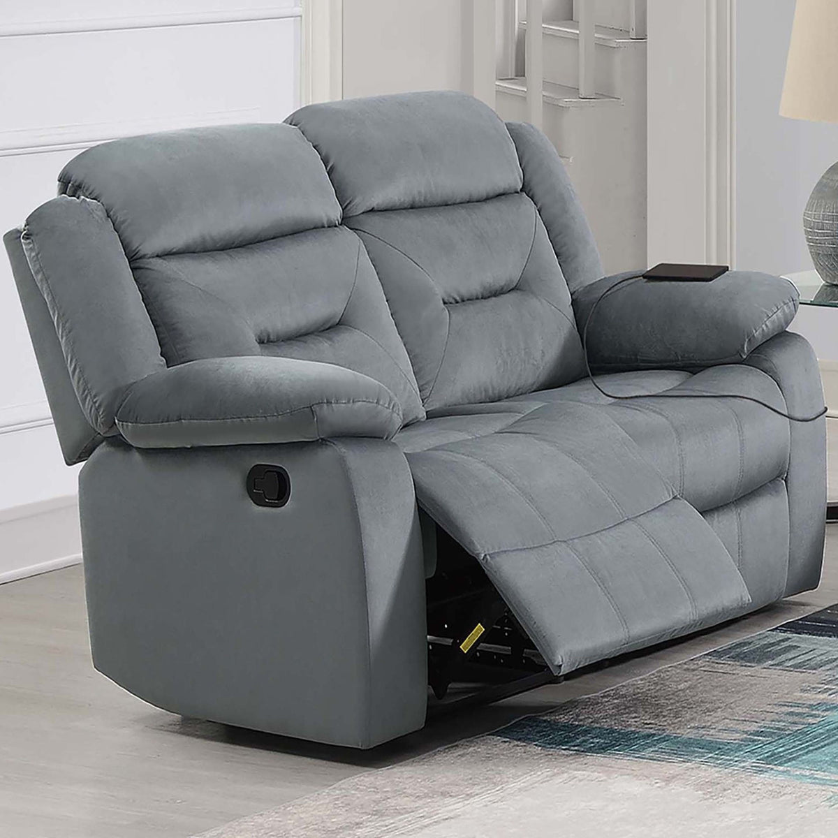 Juego de sala contemporáneo con brazos de almohada y soporte para la cabeza