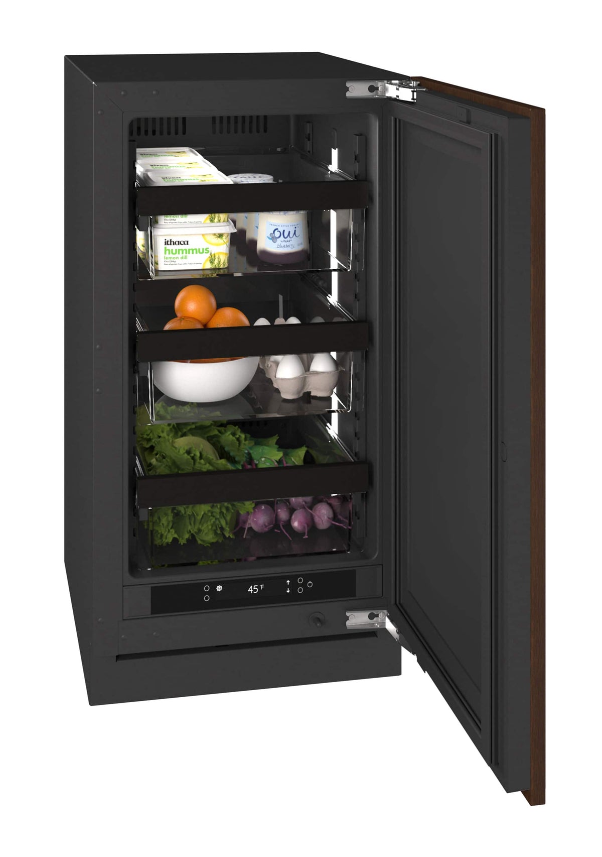 U-Line - 18"W. Built-In Compact Refrigerator - Panel Ready - Integrated Solid
