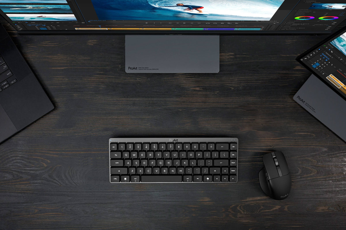 ASUS - ProArt KD300 65% Wireless Mechanical RGB Keyboard with RX Red Low-Profile Switches - Black