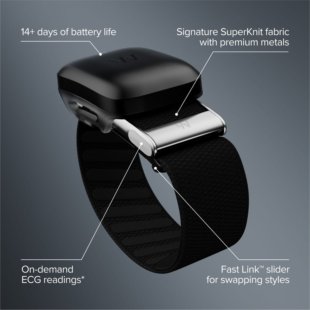 WHOOP - MG Life - Health and Fitness Tracker - 12-Month Membership - Obsidian/Titanium - (2025)
