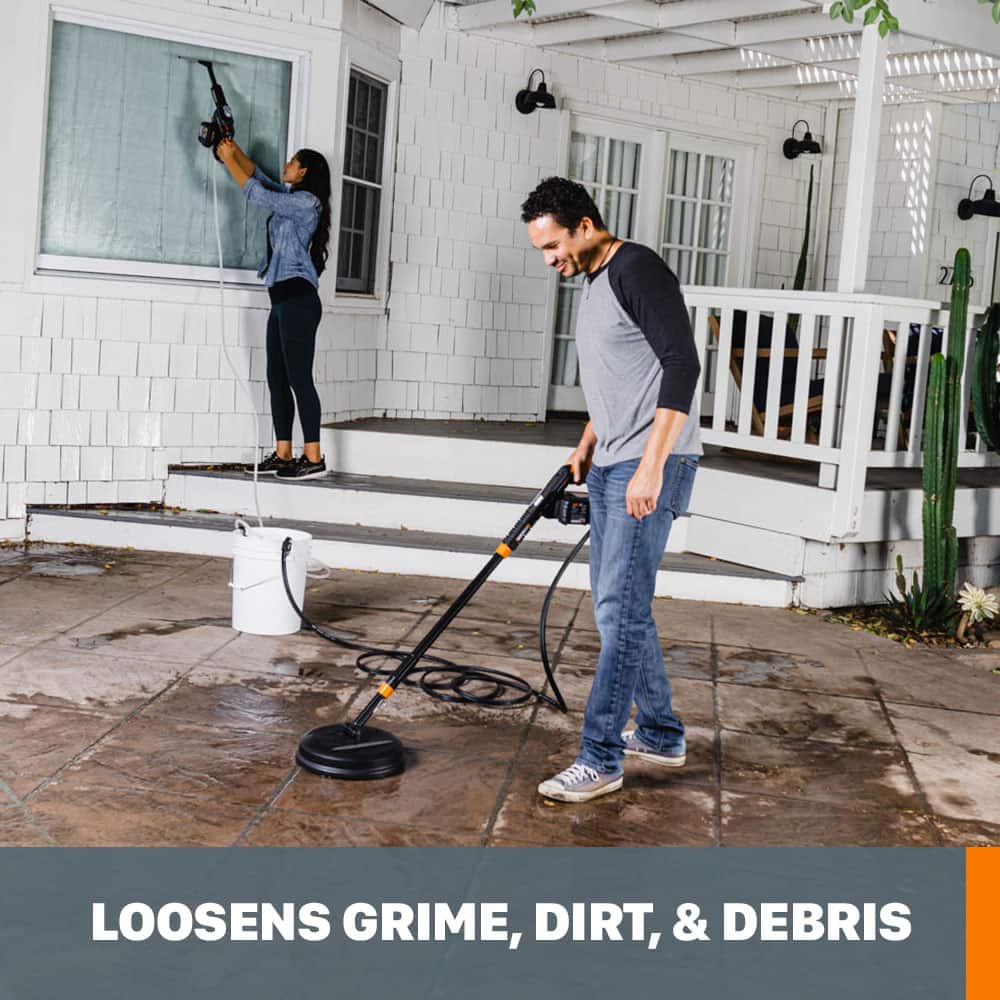 WORX - WA1800 Hydroshot Patio Surface Cleaning Attachment - Black