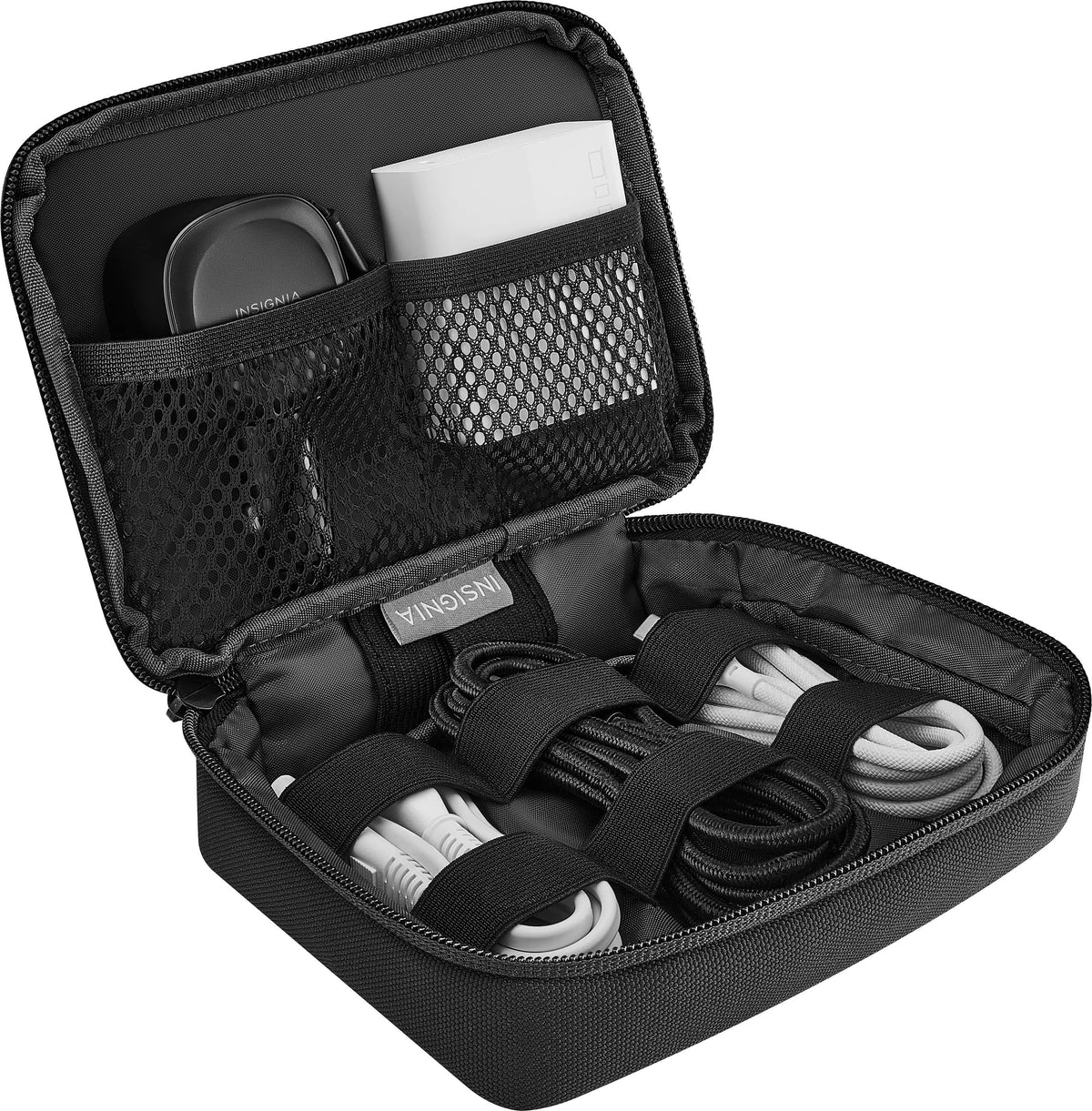 Insignia™ - Travel Case for Electronic Accessories - Black