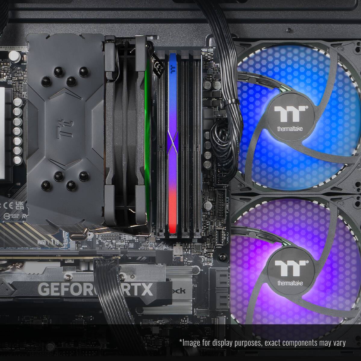 Thermaltake - LCGS View i560T-170 Gaming Desktop Intel Core i7,16GB RGB Memory, NVIDIA GeForce RTX 5060 Ti 8G, 1TB SSD NVMe M.2, Wifi - Black