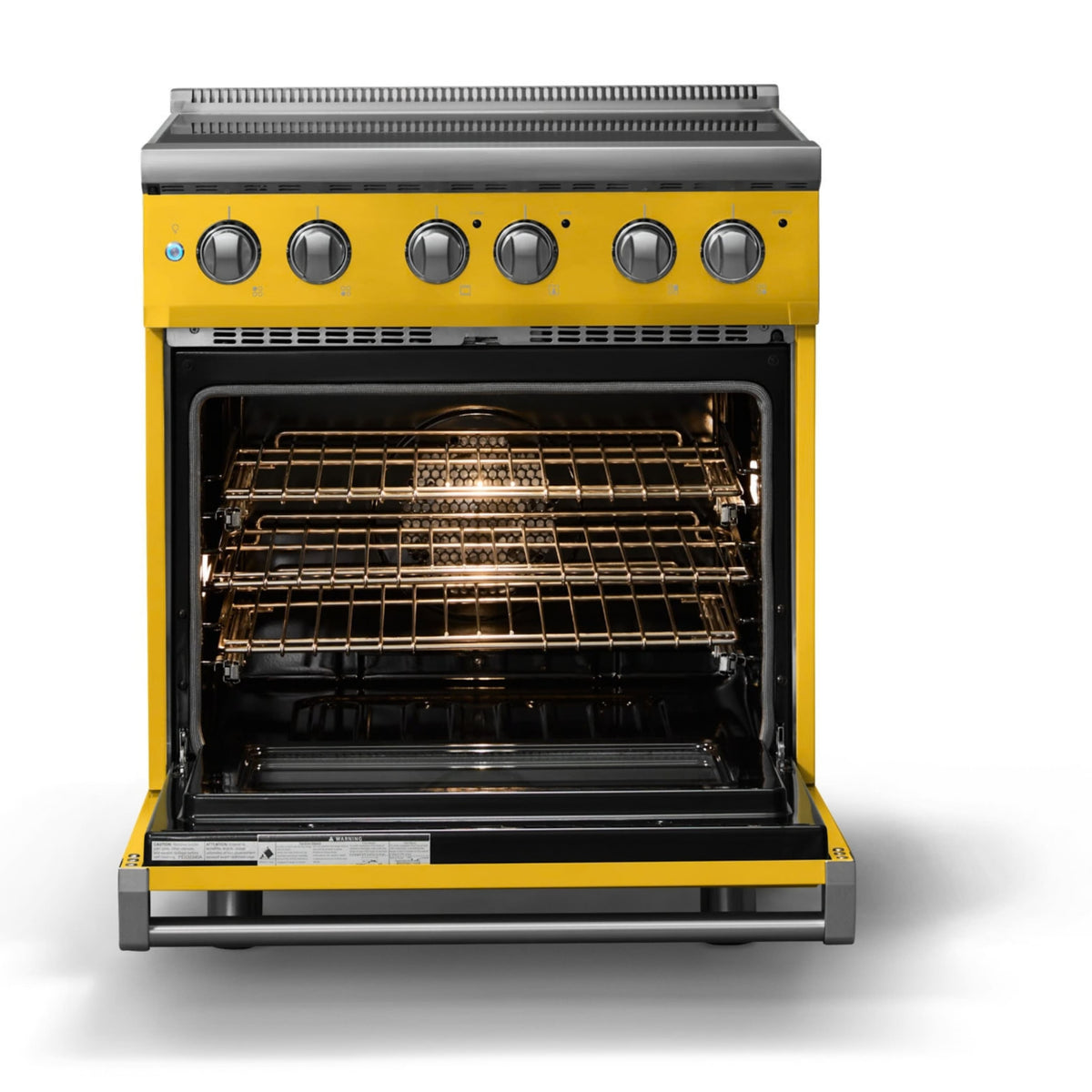 Viking - 30"W. Pro5S 4.7 Cu. Ft. Freestanding 4 Element Electric Convection Range - Daffodil