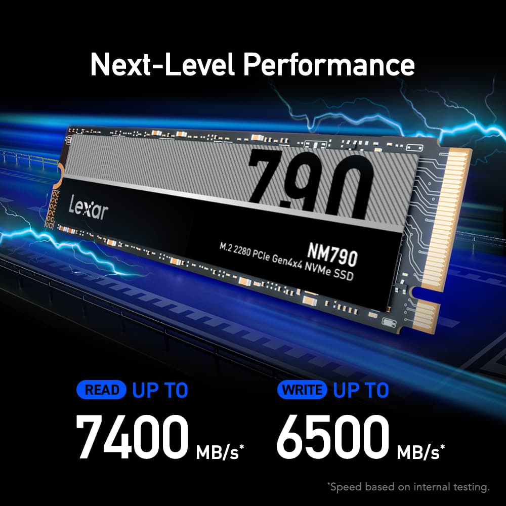 1TB Lexar NM790 M.2 2280 PCle Gen4x4 NVMe SSD