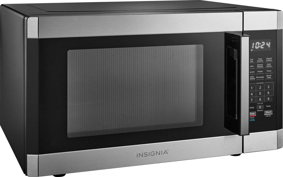 Insignia™ - 1.6 Cu. Ft. Countertop Microwave with Sensor Cooking and Inverter Technology - Stainless Steel
